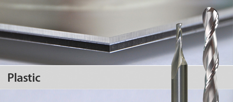 Solid carbid end mills for plastic
