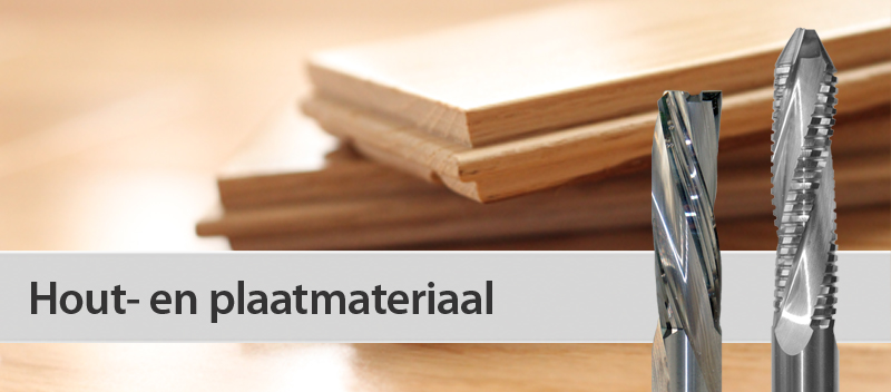 VHM frezen voor de (CNC) bewerking van hout- en plaatmateriaal