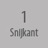 1 snijkant